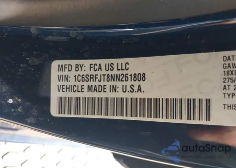 2022 Ram 1500 Laramie 4X4 5'7 Box from USA, damaged, VIN 1C6SRFJT8NN261808